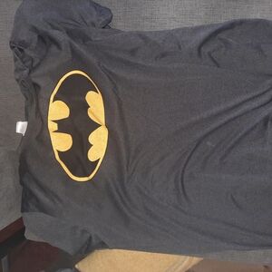 Black T-Shirt with Yellow Batman Logo